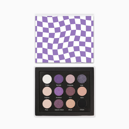 Purple Checkered Pattern - 12 Eye Palette